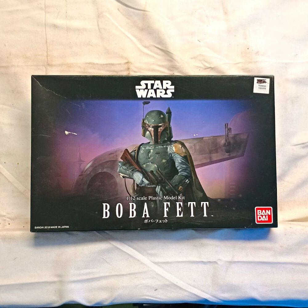 Bandai Star Wars Boba Fett 1/12 Scale Model Kit 2018 Japan Unassembled